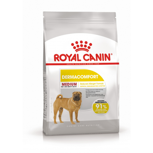 Royal Canin Medium Dermacomfort Корм сухой для взрослых собак средних размеров при раздражениях и зуде кожи