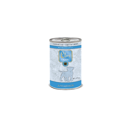 CLAN CLASSIC консервы для щенков, Мясное ассорти (340г)