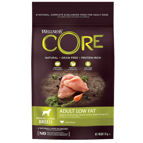 Сухой корм CORE со сниженным содержанием жира из индейки для взрослых собак средних и крупных пород