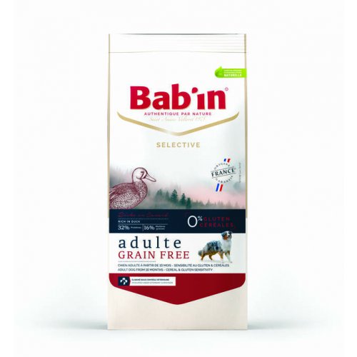BAB’IN SELECTIVE ADULTE GRAIN FREE CANARD Сухой корм для собак без глютена и злаков