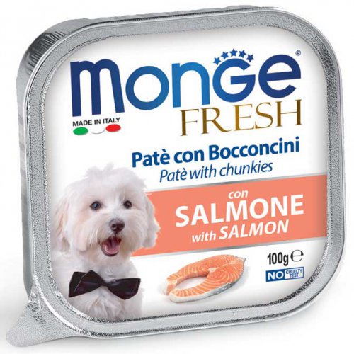 Monge Dog Fresh консервы для собак лосось 