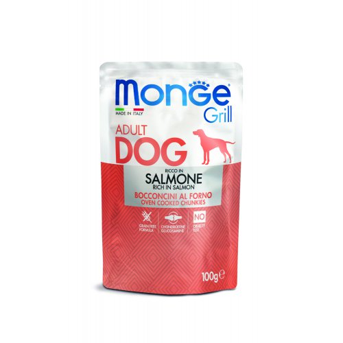 Monge Dog Grill Pouch паучи для собак лосось