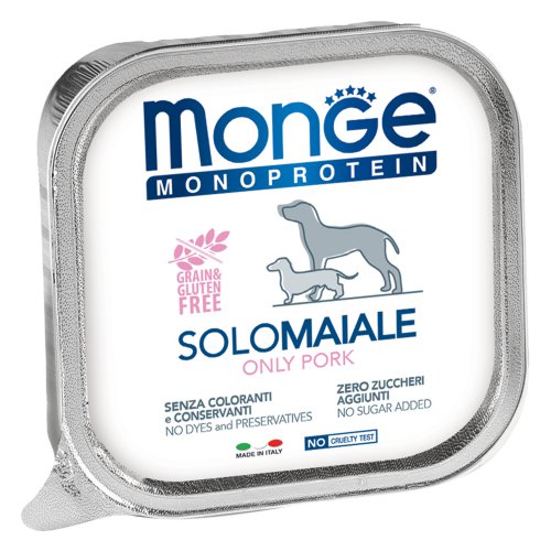 Monge Dog Monoprotein Solo B&S консервы для собак паштет из свинины
