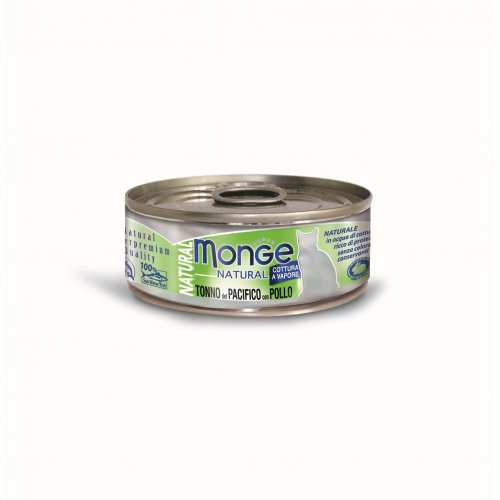 Monge Cat Natural консервы для кошек тихоокеанский тунец с курицей