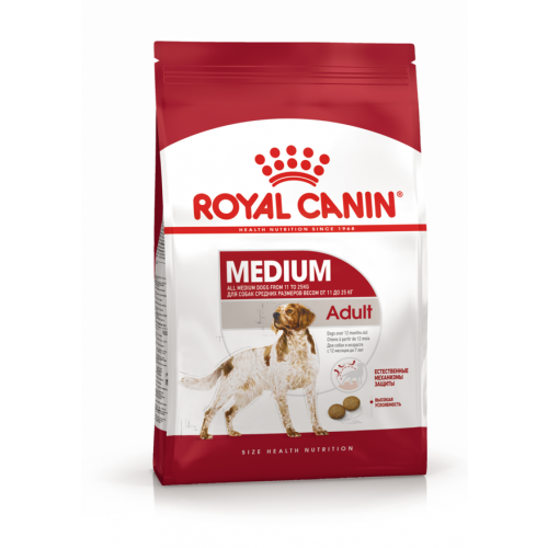 Сухой корм Royal Canin Medium Adult для взрослых собак средних размеров от 12 месяцев до 7 лет