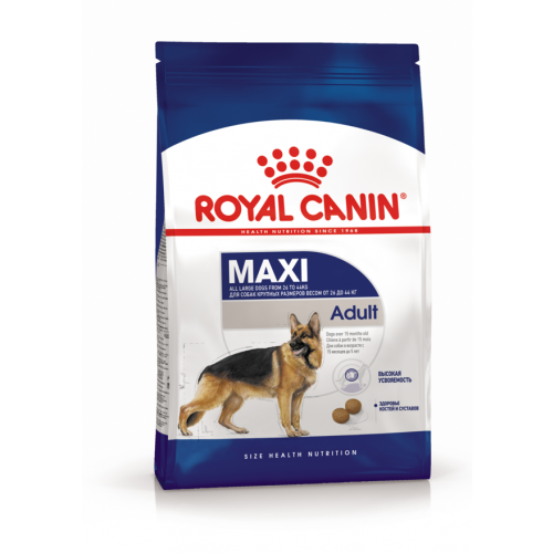 Сухой корм Royal Canin Maxi Adult для взрослых собак крупных размеров от 15 месяцев до 5 лет
