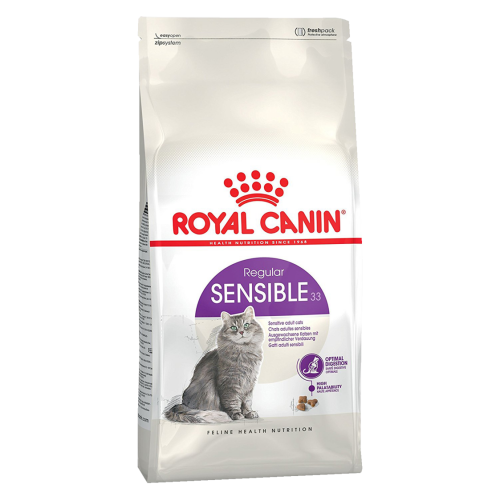 Royal Canin Sensible 33 сухой корм сбалансированный для взрослых кошек с чувствительной пищеварительной системой