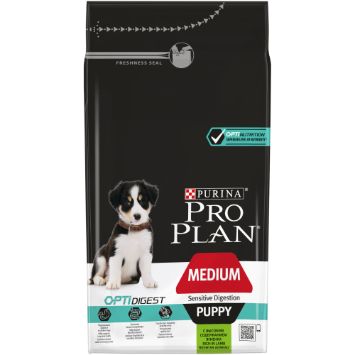 Сухой корм для собак Purina Pro Plan Medium Puppy Sensitive Digestion