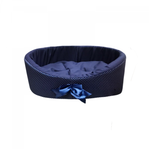 Лежанка для собак 'Овал' темно-синяя