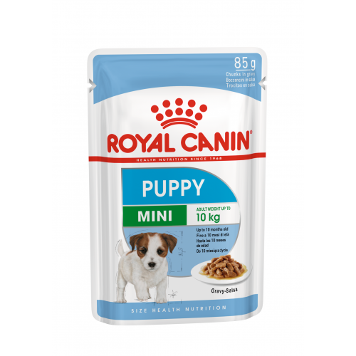 Royal Canin Mini Puppy Корм консервированный для щенков мелких размеров до 10 месяцев, 85г (12шт)