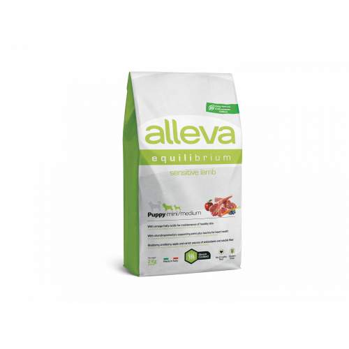 Сухой корм Alleva Equilibrium Sensitive Ягненок Puppy Mini/Medium для щенков, беременных и кормящих сук мелких и средних пород