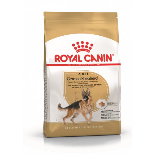 Упаковка Royal Canin German Shepherd сухой корм для взрослых собак породы Немецкая овчарка от 15 месяцев
