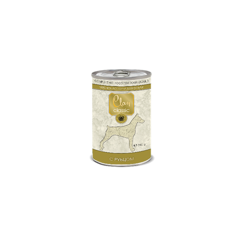 CLAN CLASSIC консервы для собак, Мясное ассорти с рубцом (340г)