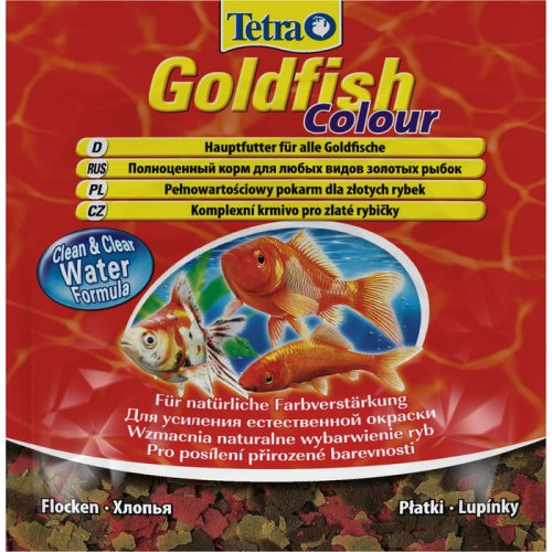 Корм для рыбок Tetra Goldfish Color Flakes (хлопья) 12г
