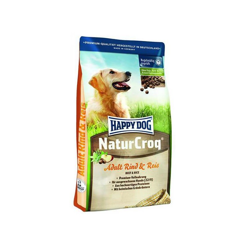 Сухой корм для собак Happy Dog Premium - NaturCroq Rind&Reis