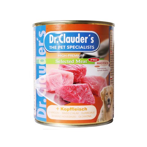 Dr.Clauder's. Консервированный корм для собак с мясом (800г).
