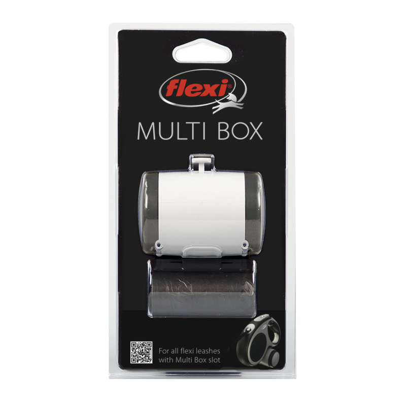 Flexi VARIO аксессуар Multi box S-M/L (бокс д/лакомств/пакетиков д/сбора фекалий) АНТРАЦИТ