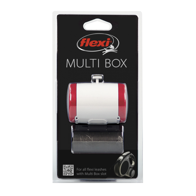 Flexi VARIO аксессуар Multi box S-M/L (бокс д/лакомств/пакетиков д/сбора фекалий) КРАСНЫЙ