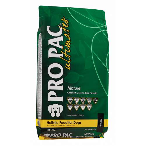 PRO PAC Ultimates Mature with Chicken Meal & Brown Rice Сухой корм для стареющих собак