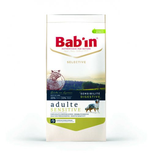 BAB’IN SELECTIVE ADULTE SENSITIVE AGNEAU Сухой корм для взрослых собак с чувств.пищеварением (ягненок)