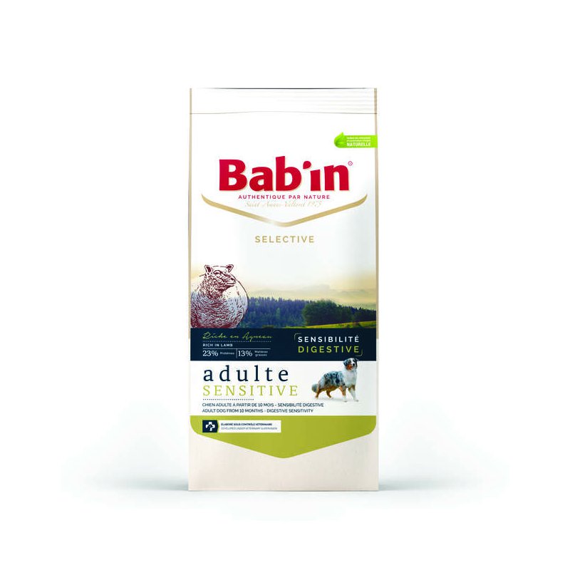 BAB’IN SELECTIVE ADULTE SENSITIVE AGNEAU Сухой корм для взрослых собак с чувств.пищеварением (ягненок)