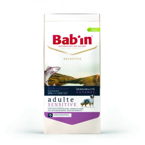 BAB’IN SELECTIVE ADULTE SENSITIVE SAUMON Сухой корм для взрослых собак с чувств.кожей (лосось)