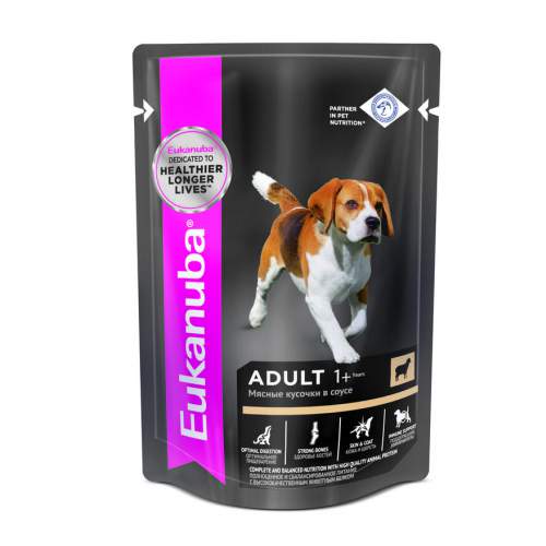 Eukanuba Adult All Breed влажный рацион с ягнёнком в соусе для взрослых собак