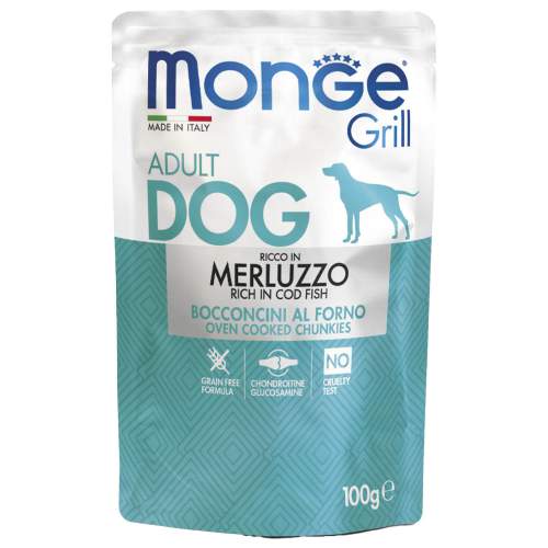 Monge Dog Grill Pouch паучи для собак треска