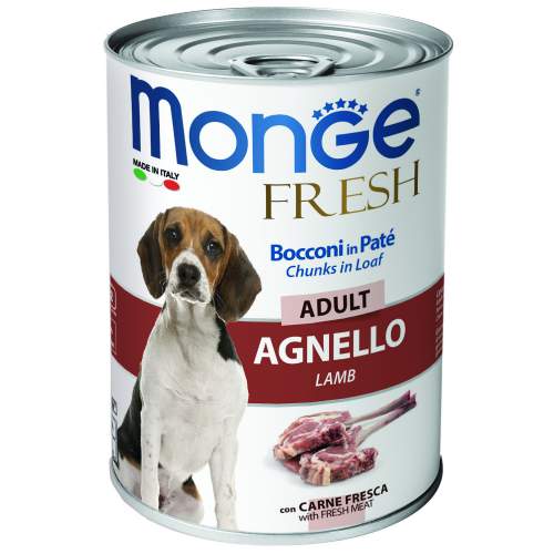 Monge Dog Fresh Chunks in Loaf консервы для собак мясной рулет из ягненка