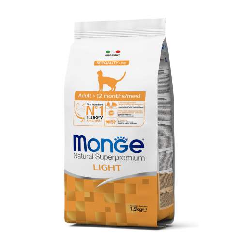 Monge Cat Speciality Light низкокалорийный корм для кошек с индейкой