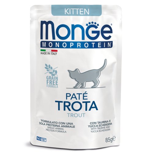 Monge Cat Monoprotein Pouch паучи для котят форель