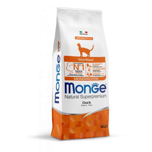 Monge Cat Monoprotein Sterilised корм с уткой для стерилизованных кошек