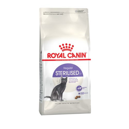 Упаковка Royal Canin Sterilised 37 сухой корм сбалансированный для взрослых стерилизованных кошек