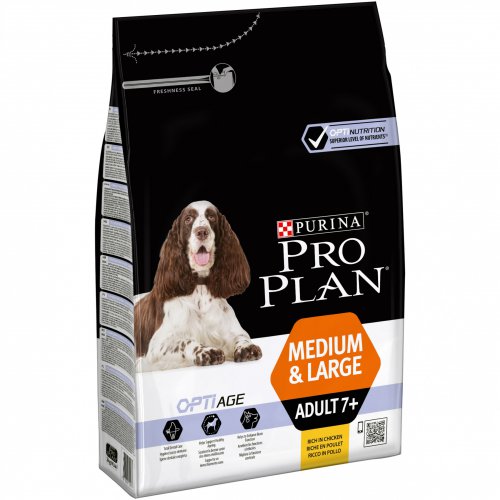 Сухой корм для собак Purina Pro plan medium & large adult 7+
