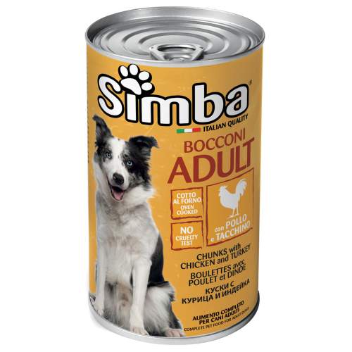Simba Dog консервы для собак кусочки курицы с индейкой 1230г