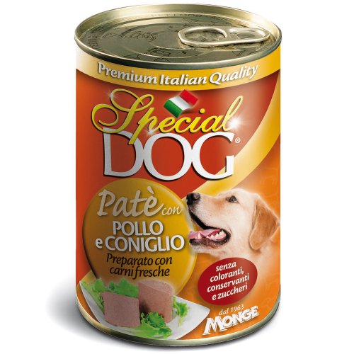 Special Dog консервы для собак паштет курица с кроликом 400г