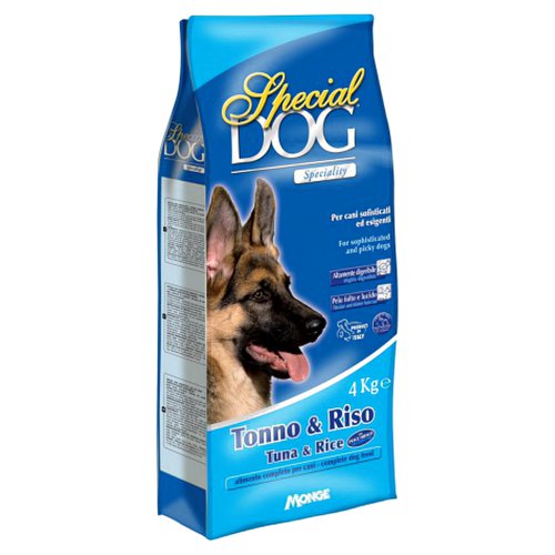 Special Dog корм для собак с особыми потребностями (с чувствительной кожей и пищеварением) тунец/рис 4 кг