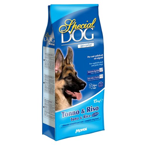 Special Dog корм для собак с особыми потребностями (с чувствительной кожей и пищеварением) тунец/рис 15 кг